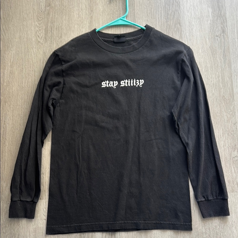 Black Long Sleeve Tee with Bold Graphic